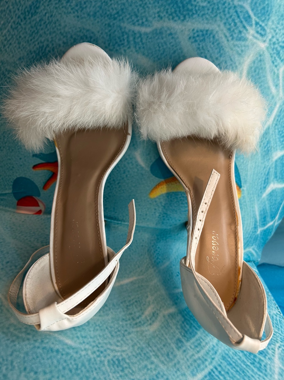High Heels with Boa Size 8